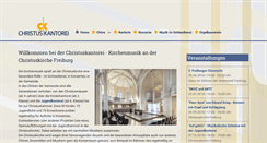 Desktop Screenshot of christuskantorei.de