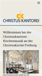 Mobile Screenshot of christuskantorei.de