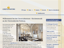 Tablet Screenshot of christuskantorei.de